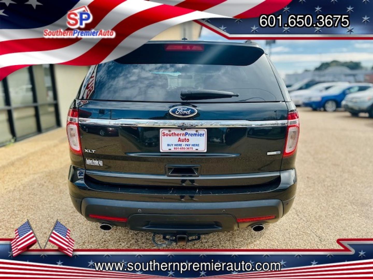 2015 BLACK FORD EXPLORER XLT (1FM5K8D87FG) , located at 922 W. Beacon St., Philadelphia, MS, 39350, (601) 650-3675, 32.770447, -89.127151 - Photo#4